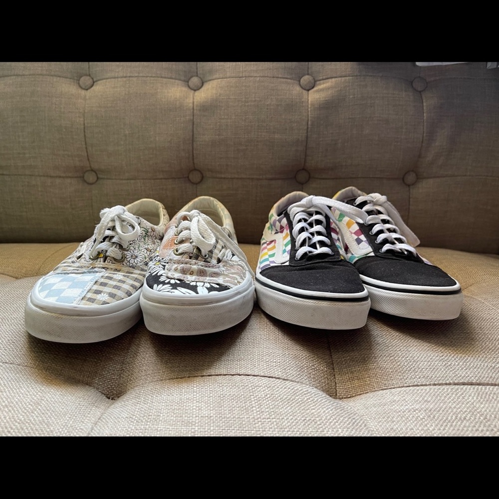 Vans Patchwork & Checkerboard Size 6 - image 7